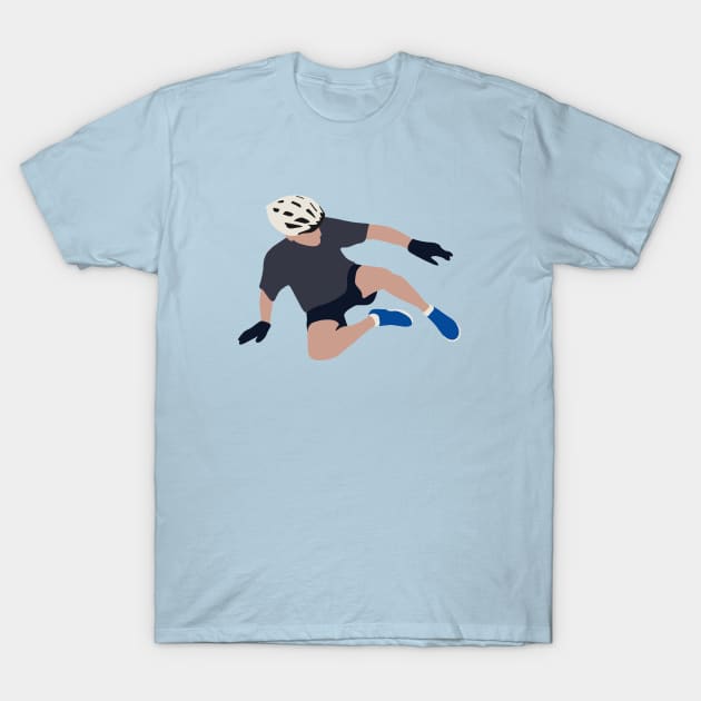 Joe Biden Falling Off His Bike T-Shirt by valentinahramov